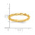 Sterling Silver Stackable Expressions Yellow-Plated Twist Ring - View 4