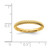 Sterling Silver Stackable Expressions Gold-Tone Cable Ring, 2.25 mm - QSK202 - View 4