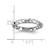 Sterling Silver Stackable Expressions Rhodium-Plated-Plate Patterned Elephant Ring, 2.02 mm - View 5