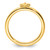 Sterling Silver Stackable Expressions Gold-Tone Cross Ring, 2.25 mm - View 2