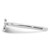 Sterling Silver Stackable Expressions Rhodium-Plated Cross Ring, 2.25 mm - View 3