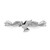 Sterling Silver Stackable Expressions Rhodium-Plated Polished Dove Ring, 3.35 mm - View 4