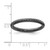 Ruthenium-Plated Sterling Silver Stackable Expressions Black-Plated Cable Ring, 2.25 mm - QSK205 - View 4