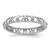 Sterling Silver Stackable Expressions Rhodium-Plated Flower/Butterfly Ring, 3.27 mm