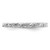 Sterling Silver Stackable Expressions Rhodium-Plated Polished Flower Ring, 2.25 mm - View 3