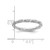 Sterling Silver Stackable Expressions Rhodium-Plated Polished Flower Ring, 2.25 mm - View 4