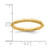 Sterling Silver Stackable Expressions Gold-Tone Cable Ring, 2.25 mm - QSK206 - View 4