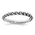 Sterling Silver Stackable Expr Polished Swirl Antiqued Eternity Ring, 2.3 mm