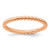 Sterling Silver Stackable Expressions Pink-Plated Beaded Ring, 2.25 mm