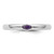 Sterling Silver Stackable Expressions Amethyst Ring, 2.5 mm - View 4