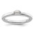 Sterling Silver Stackable Expressions White Topaz Ring, 2.5 mm