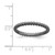 Ruthenium-Plated Sterling Silver Stackable Expressions Black-Plated Beaded Ring, 2.25 mm - View 4
