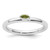 Sterling Silver Stackable Expressions Peridot Ring, 2.5 mm