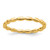 Sterling Silver Stackable Expressions Gold-Tone Rice Ring, 2.25 mm