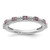 Sterling Silver Stackable Expressions Amethyst & 0.108ct Diamond Ring, 2.55 mm