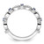 Sterling Silver Stackable Expressions Lab-Created Sapphire 0.066ct Diamond Ring, 2.6 mm - View 2