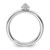 Sterling Silver Stackable Expressions 0.042ct Diamond Ring, 2.5 mm - View 2