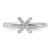 Sterling Silver Stackable Expressions Rhodium-Plated Cubic Zirconia X Ring, 2.3 mm - View 4