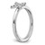 Sterling Silver Stackable Expressions Rhodium-Plated Cubic Zirconia X Ring, 2.3 mm - View 6