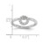 Sterling Silver Stackable Expressions Rhodium-Plated Cubic Zirconia O Ring, 2.3 mm - View 5