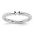 Sterling Silver Stackable Expressions Rhodium-Plated X Ring, 2.5 mm, 3.2 mm Top Length
