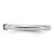 Sterling Silver Stackable Expressions Rhodium-Plated X Ring, 2.5 mm, 3.2 mm Top Length - View 3