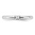 Sterling Silver Stackable Expressions Rhodium-Plated X Ring, 2.5 mm, 3.2 mm Top Length - View 4