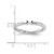 Sterling Silver Stackable Expressions Rhodium-Plated X Ring, 2.5 mm, 3.2 mm Top Length - View 5