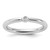 Sterling Silver Stackable Expressions Rhodium-Plated Cubic Zirconia Ring, 2.5 mm, 3 mm Top Length