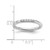 Sterling Silver Stackable Expressions Rhodium-Plated Cubic Zirconia Ring, 2.5 mm - View 5