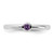Sterling Silver Stackable Expressions Rhodium-Plated Amethyst Ring, 2.3 mm - View 4