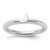 Sterling Silver Stackable Expressions Rhodium-Plated Moon Ring, 2.5 mm