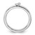 Sterling Silver Stackable Expressions Rhodium-Plated Moon Ring, 2.5 mm - View 2