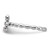 Sterling Silver Stackable Expressions Rhodium-Plated Amethyst Cross Ring, 2.5 mm - View 3