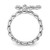 Sterling Silver Stackable Expressions Rhodium-Plated Aquamarine Cross Ring, 2.5 mm - View 2