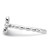 Sterling Silver Stackable Expressions Rhodium-Plated Rhodolite Cross Ring, 2.5 mm - View 3