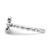 Sterling Silver Stackable Expressions Rhodium-Plated Lab-Created Ruby Cross Ring, 2.5 mm - View 3