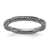 Sterling Silver Stackable Expressions Black Rhodium-Plated Textured Ring, 2.5 mm