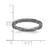 Sterling Silver Stackable Expressions Black Rhodium-Plated Textured Ring, 2.5 mm - View 5