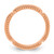 Sterling Silver Stackable Expressions Rose Gold-Tone Textured Ring, 2.5 mm - View 2