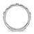 Sterling Silver Stackable Expressions Rhodium-Plated Textured Flowers Ring, 2.5 mm - View 2