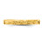 Sterling Silver Stackable Expressions Gold-Tone Textured Flowers Ring, 2.5 mm - View 4
