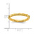 Sterling Silver Stackable Expressions Gold-Tone Textured Flowers Ring, 2.5 mm - View 5