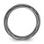 Sterling Silver Stackable Expressions Black Rhodium-Plated Wave Design Ring, 2.5 mm - View 2