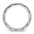 Sterling Silver Stackable Expressions Oxidized Wave Design Ring, 2.5 mm - View 2