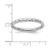Sterling Silver Stackable Expressions Rhodium-Plated Hammered Ring, 2.25 mm - View 4