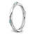 Sterling Silver Stackable Expressions Rhodium-Plated Aquamarine Ring, 2.5 mm - View 6