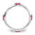 Sterling Silver Stackable Expressions Rhodium-Plated Lab-Created Ruby Ring, 2.5 mm - View 2