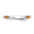 Sterling Silver Stackable Expressions Rhodium-Plated Citrine Ring, 2.5 mm - View 3