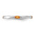Sterling Silver Stackable Expressions Rhodium-Plated Citrine Ring, 2.5 mm - View 4